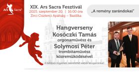 Hangverseny Kosóczki Tamás orgonaművész és Solymosi Péter trombitaművész közreműködésével